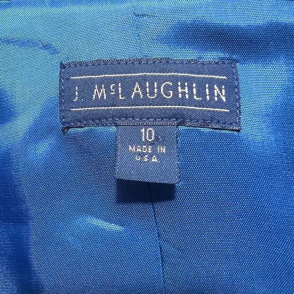 J. McLauglin 100% Shetland Wool Tweed Blazer Jacket Size 10 - Picture 8 of 11